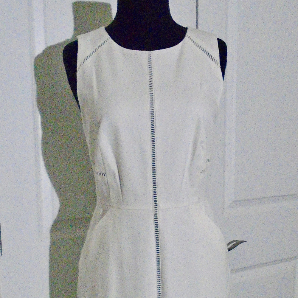 J CREW NEW Ladder Stitch Dress*Bi-Stretch Cotton *FIRM PRICE* - Picture 5 of 9